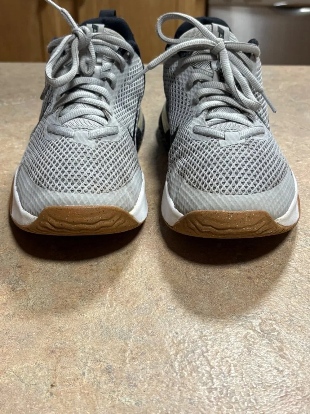EXCELLENT Nike Air Max Alpha Trainer 6 Gym Shoes Mens Smoke Grey Black 9